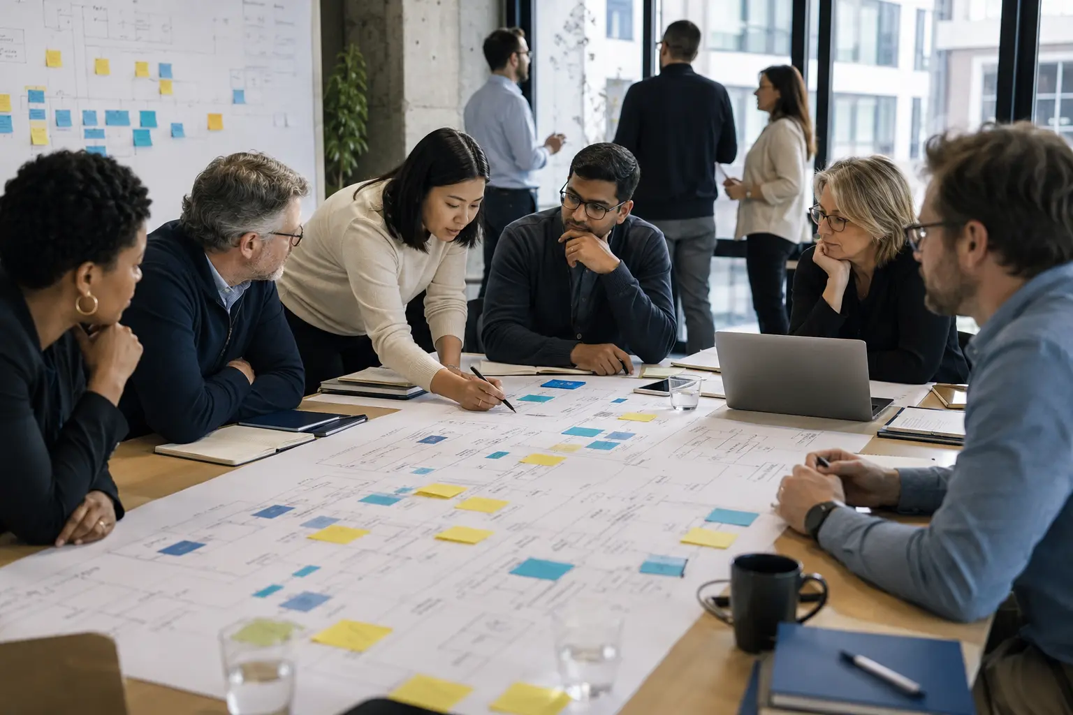 Technology leaders in a working session