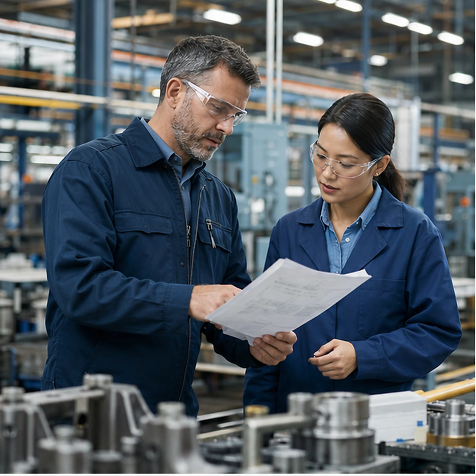 Manufacturing supervisor on a production floor