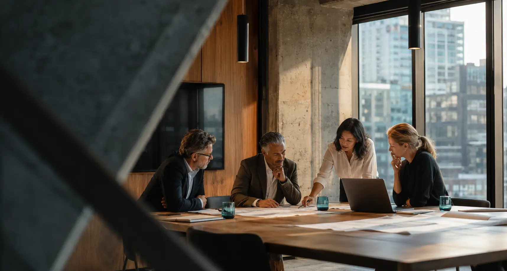 Leaders mapping an operating challenge